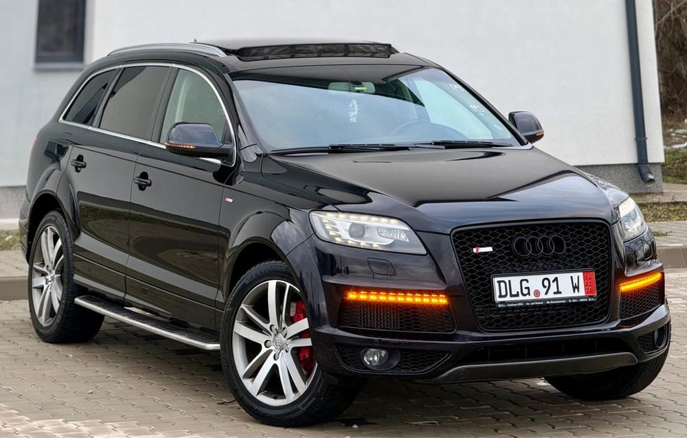 Audi Q7 S-line 7 Locuri 3.0 TDI 245 CP Quattro/Side/Bose/Tablete/Perne