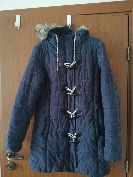 Дълго зимно яке с качулка