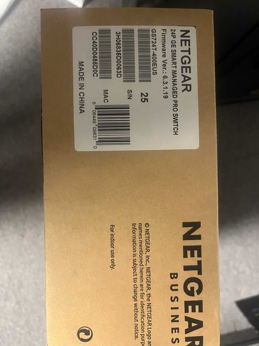 NETGEAR 24P GE smart managed pro switch 2 броя Чисто нови