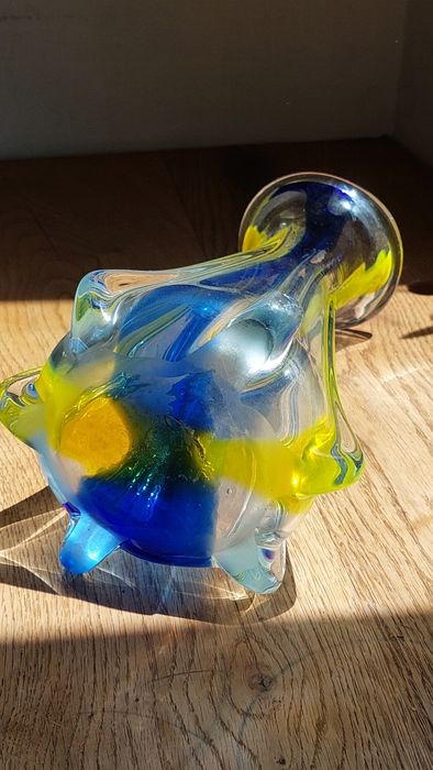Vază de flori sticlă tip Murano
