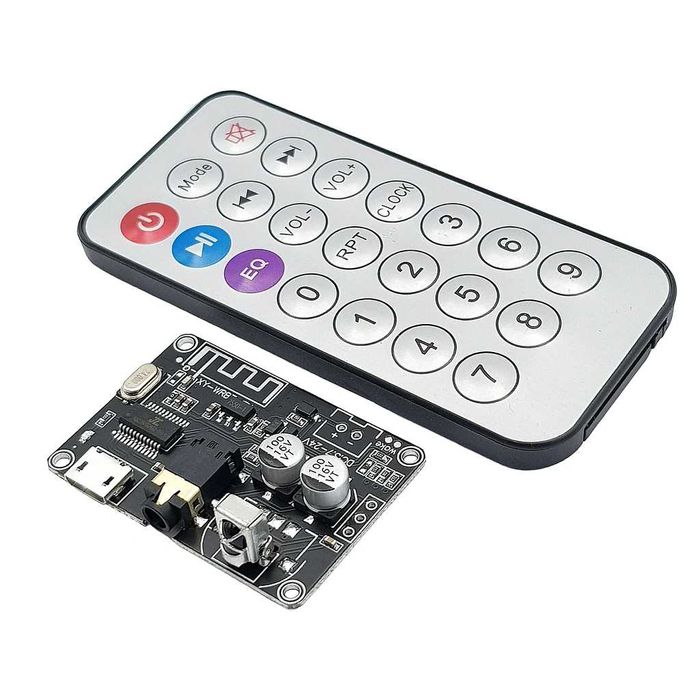 Modul Bluetooth XY-WRBT BLE 5.0 cu Telecomandă – Decoder Audio Stereo 3.7V–24V pentru Boxe DIY & Amplificatoare