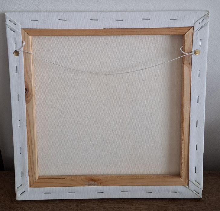 Картина с абстрактен букет цветя-30/30 см