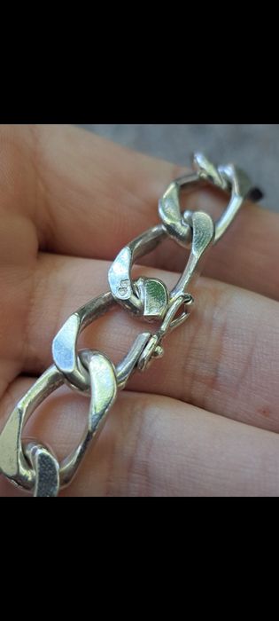 Bratara argint masiv Franta cu placuta