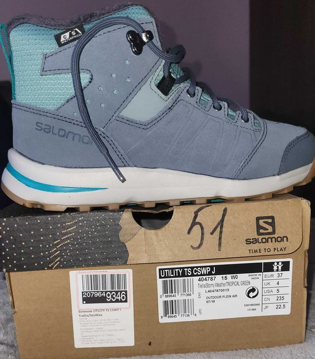Ботинки детские Salomon Utility ts Оригинал Новые