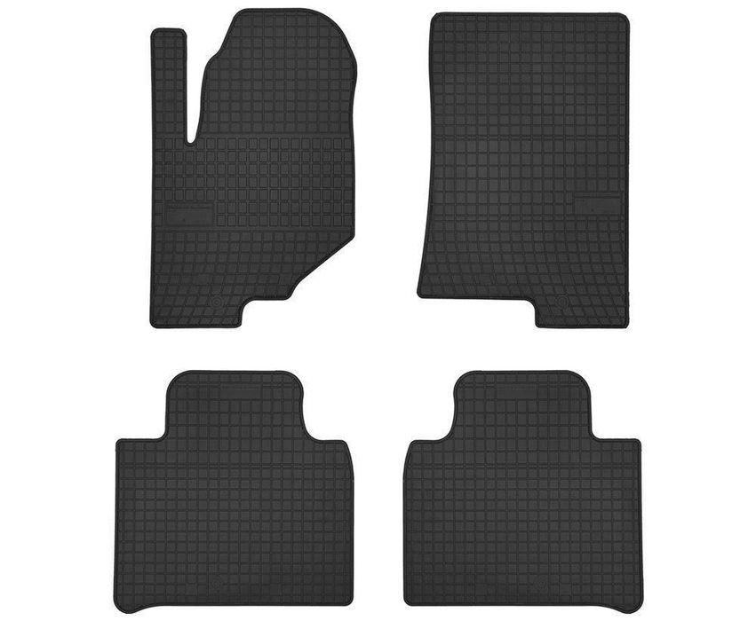 Set covorase auto pentru SSangyong Rexton din 2017, Cauciuc, Negru