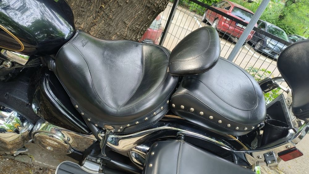 Șei șa Mustang cu backrest reglabil Kawasaki Vulcan VN 2000
