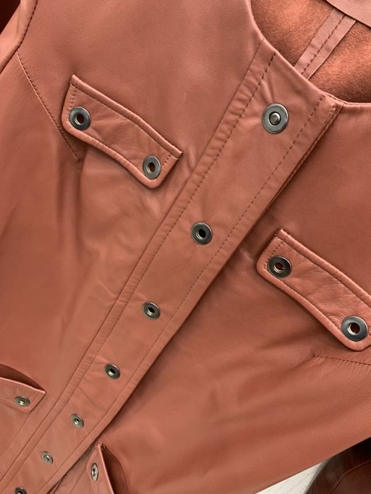 Плащ кожаный