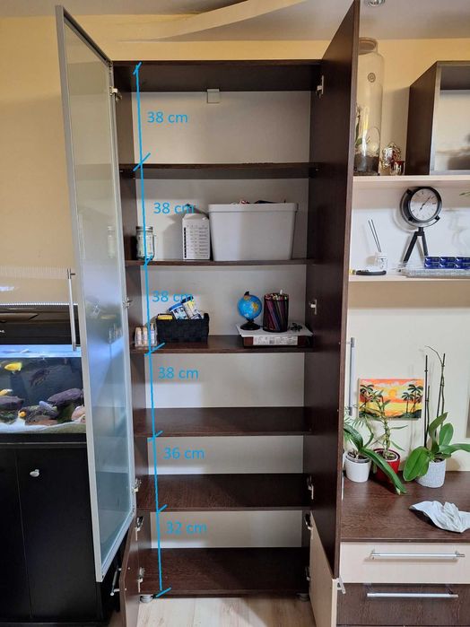 Mobila Living din pal melaminat (WENGE & CREAM)