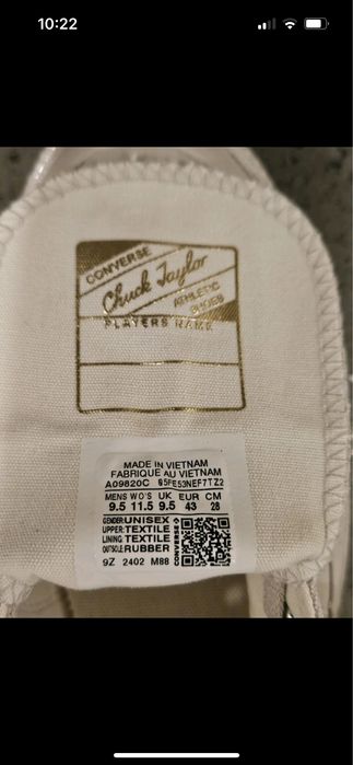 New CONVERSE monochrome pale putty