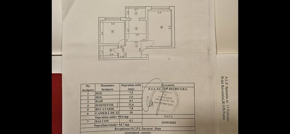 Vand apartament central parter