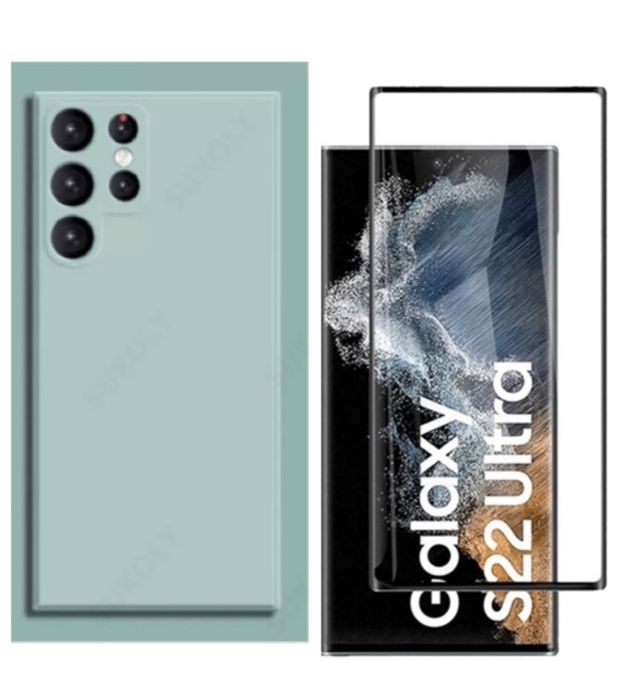Husa Samsung S23/S24/S25/S26/Plus/Ultra Compac +Folie Sticla Silicon Plexi