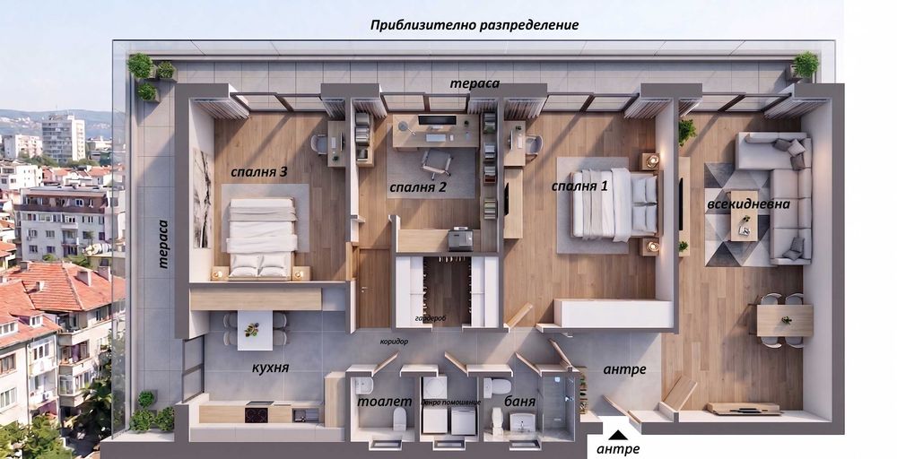 Продава се Многостаен апартамент в Варна, Левски - 140 кв.м за 1020 €/кв.м - Снимка #23