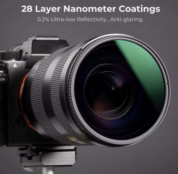 НОВ - K & F анти-рефлекторен CPL филтър 55mm - NANO-X Series