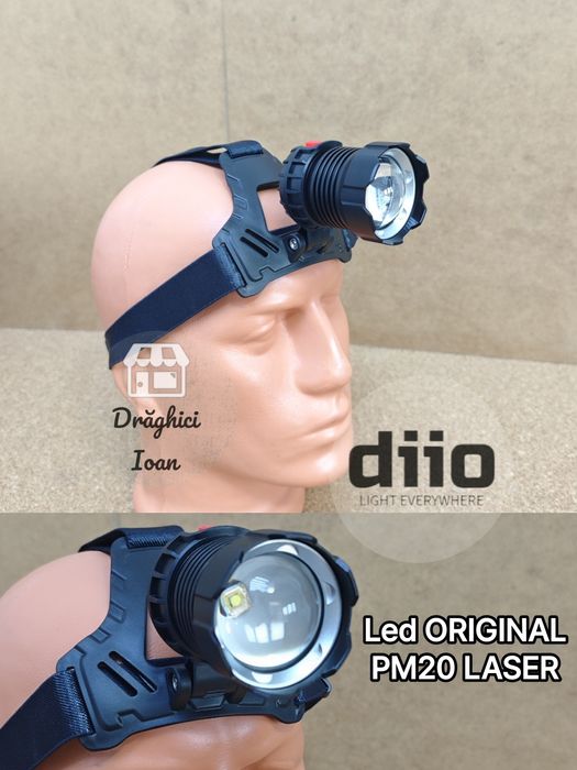 LANTERNA TOP frontala PESCUIT LED tip LASER PM20 ULSv2 distanta< 1300m