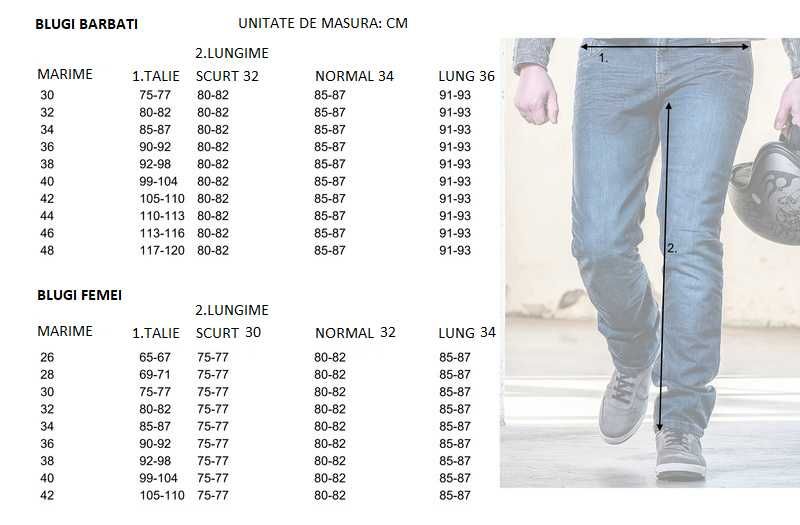 Blugi Moto dama GC HORNET albastru - Slim Fit NOU