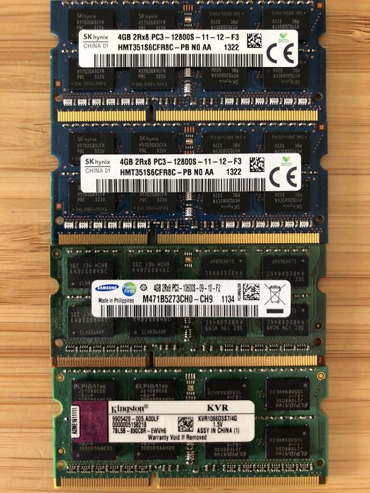 16GB RAM (4x4GB) sodimm