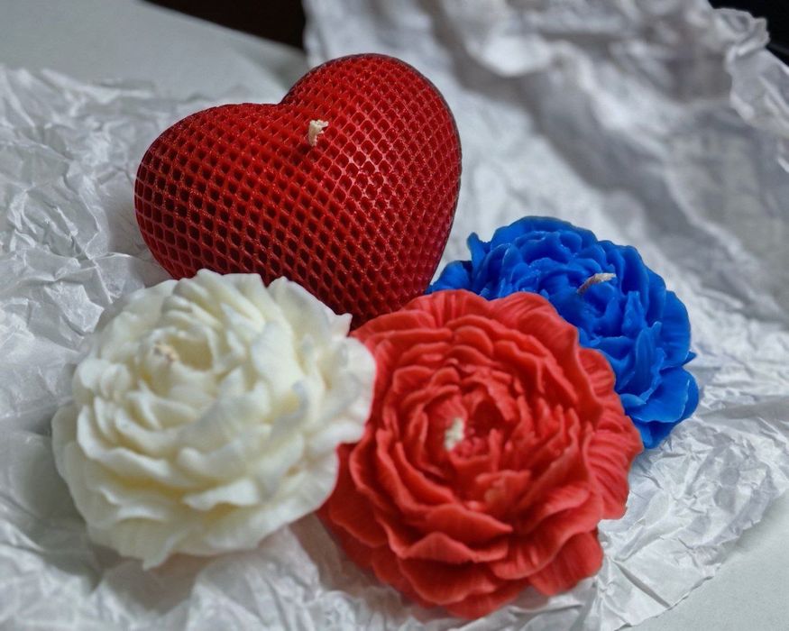 Арома свечи в виде сердца