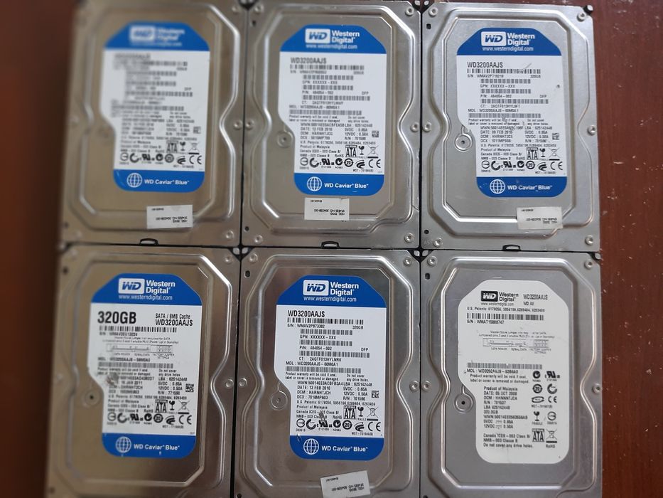 Жесткие диски Western Digital 320GB (Blue & Black)