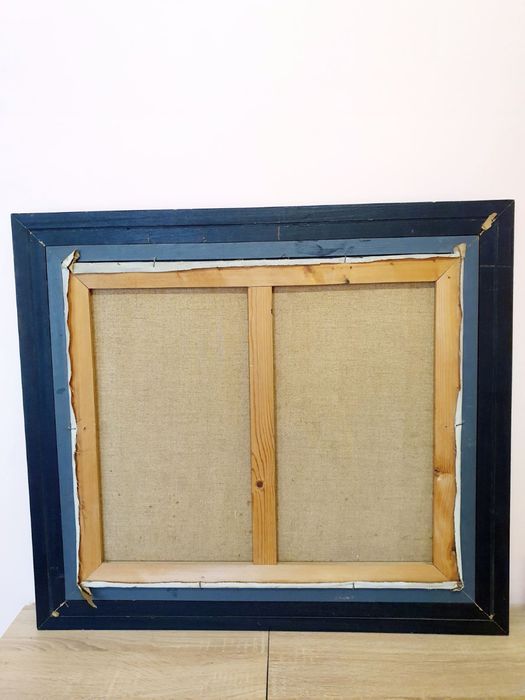 Холандска картина маслено платно морски мотив