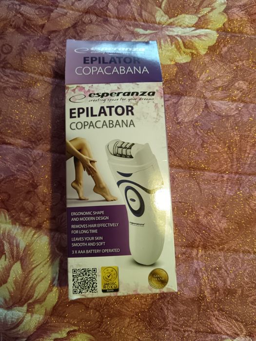 Епилатор работи с батерии