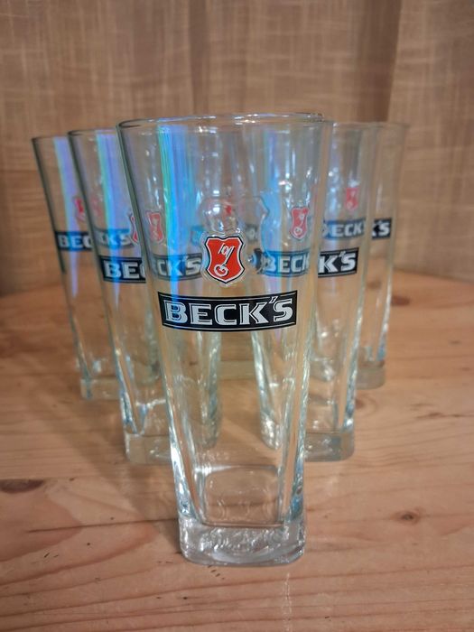 Чаши за бира! BECKS 0.300ml !!! Нови!