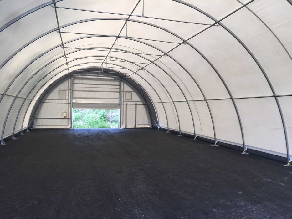 Cort industrial semirotund, depozitare unelte, produse agricole