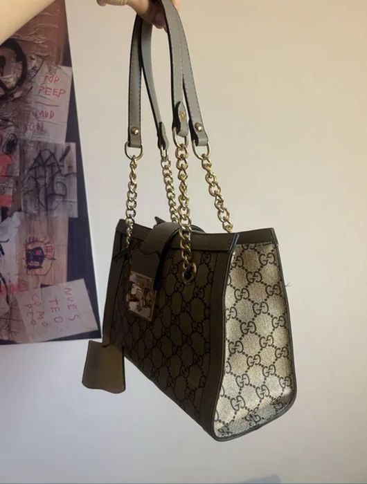 Geanta Gucci gri bej noua