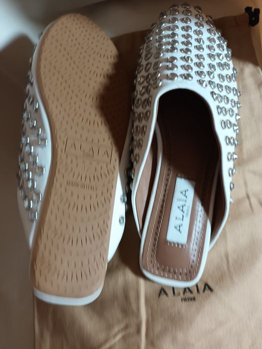 Alaïa чехли ест.кожа