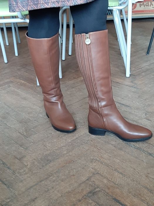 Дамски Ботуши GEOX Нови Естествена кожа