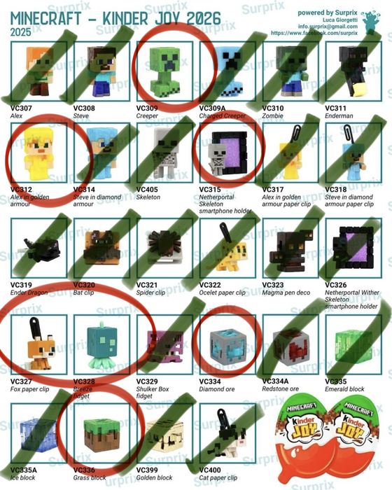 Майнкрафт киндер джой. Minecraft kinder joy. Обмен!