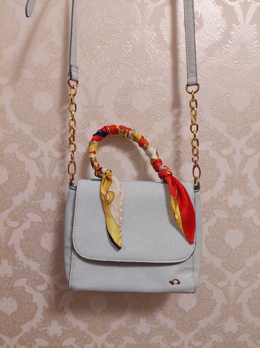 Синя чанта за рамо