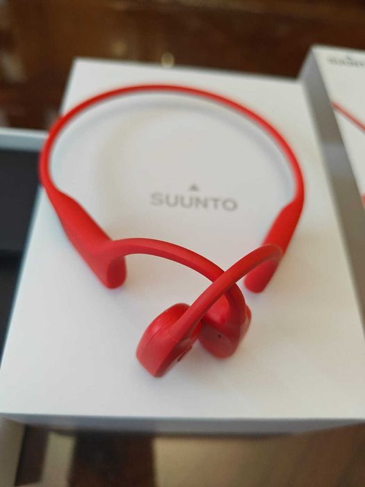 Casti wireless open ear cu conductie osoasa Suunto Sonic Coral Red