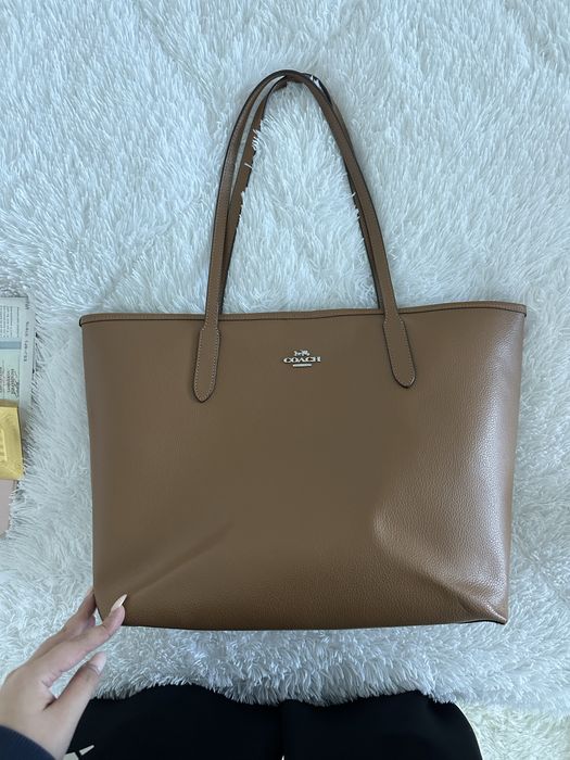 Coach сумка коричневая