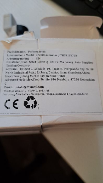 Set 4 senzori parcare