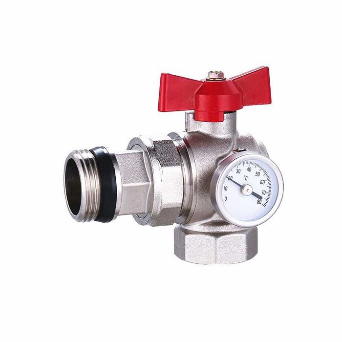 Шаровой кран с термометром SR Lux