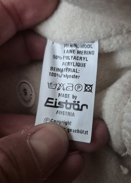 Căciula Premium Eisbär, Lână Merinos, Fleece - Copii 55 / 5-8 ani