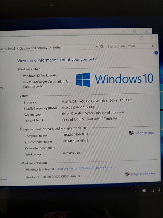 Laptop Acer Travel Mate