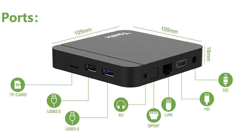 Android TV Box Tanix W2 Android 11, Dual WIFI, Bluetooth, AV1