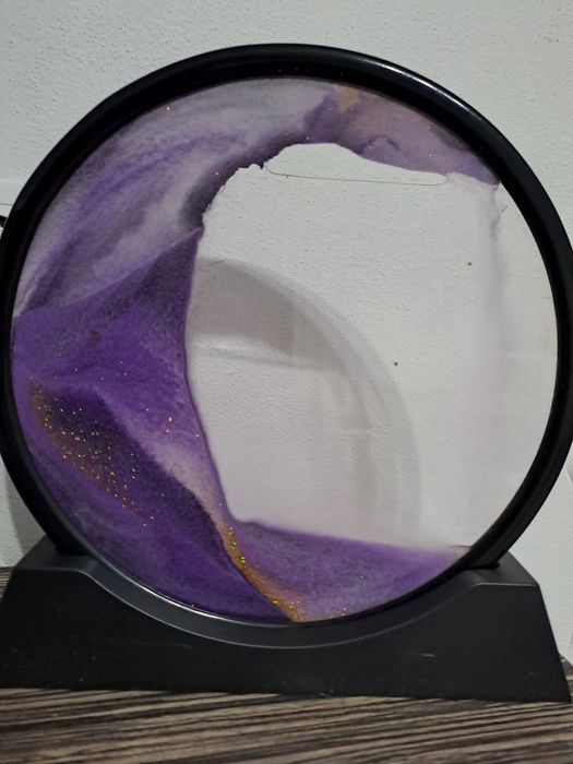 Obiect de decor aesthetic cu nisip miscator - relaxant si elegant 30cm