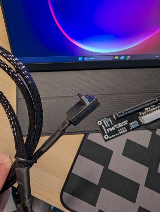 SFF-8612 Oculink eGPU Adapter Card