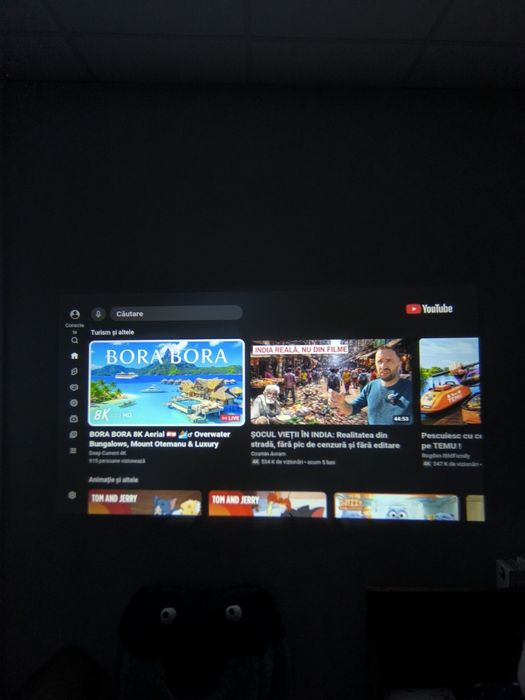 Videoproiector Smart 8K Android 14 YouTube Netflix Magazin Play