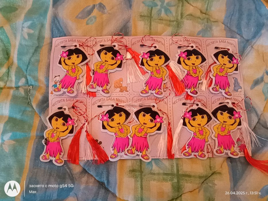 Детски мартеници на картон по 10