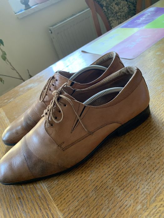 Pantofi 43,5-44, culoare maro-cognac