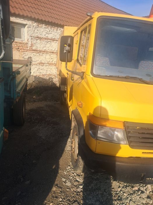 Camionetă Mercedes Vario 512D demarată 3,5t basculă Meiller Kipper atestat vechicul istoric[608D 609D 611D 612D 614D 709D 711D 809D 811D 814D 815D 816
