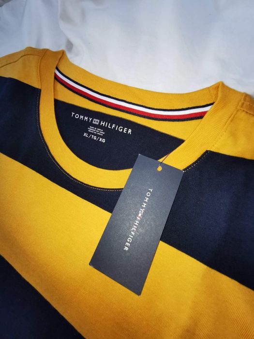 TOMMY HILFIGER - Tricou galben, rosu, verde