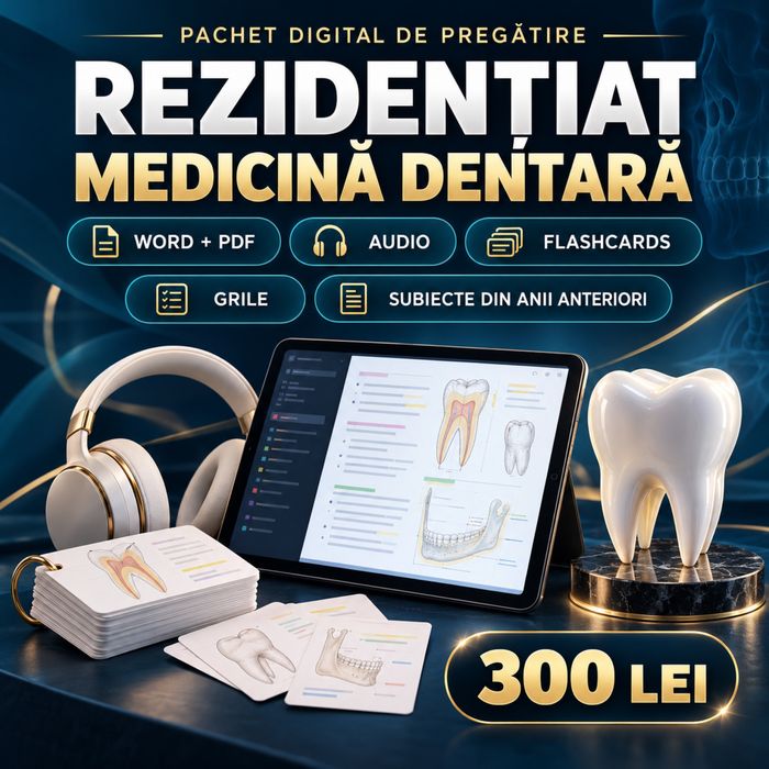 Pachet Complet pentru Rezidentiat – Medicina Dentara