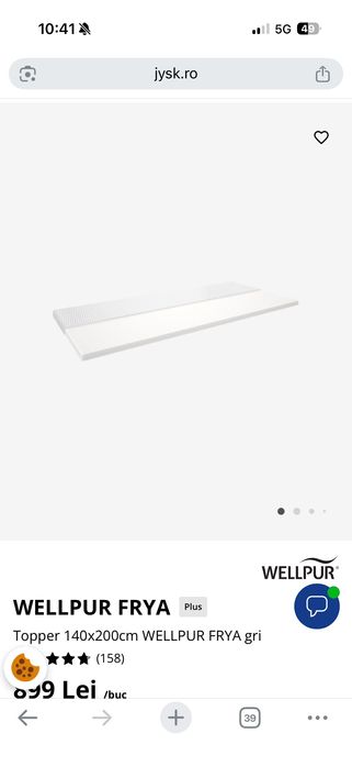 Topper Josk 140x200 nou