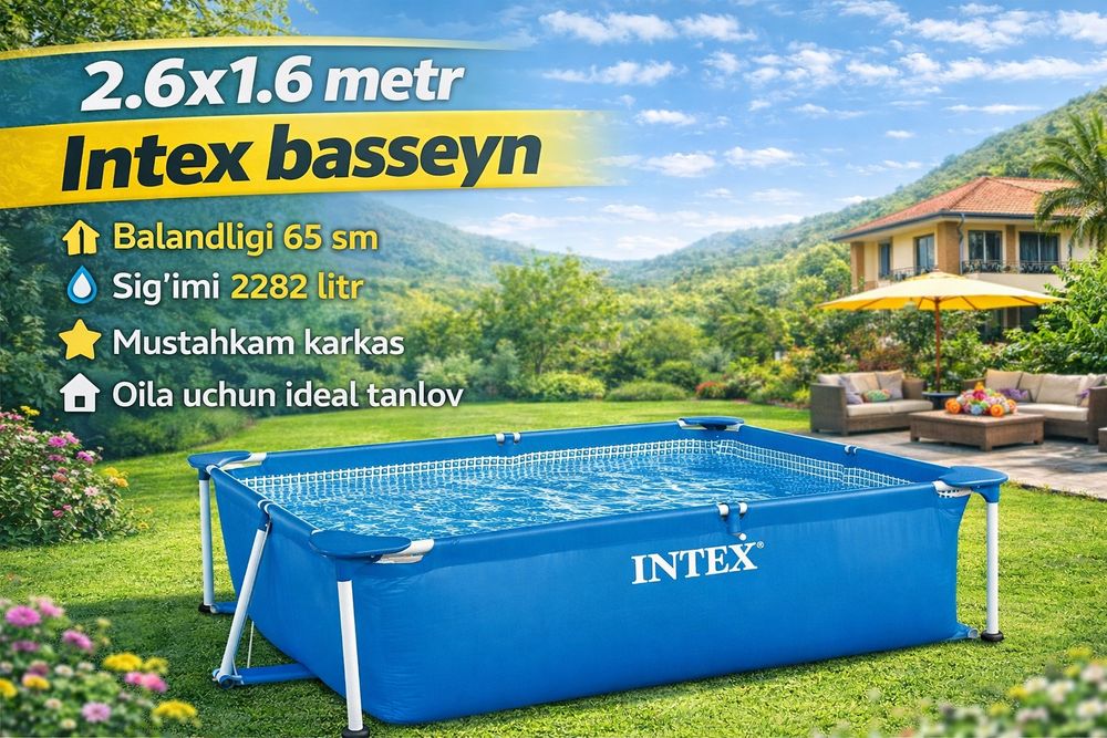 BASSEYN. Optom narhlarda  Intex Har xil òlchamda .Razmerlar tagida