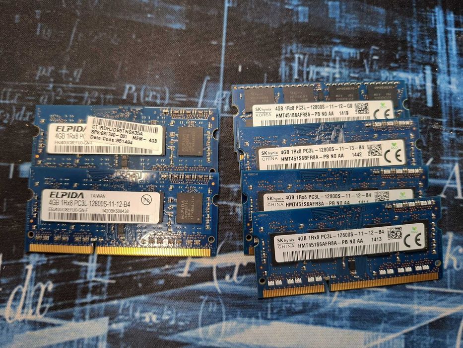 4GB DDR3L 1600 MHz Hynix PC3-12800S 1.35V 1600 MHz SODIMM PC3L