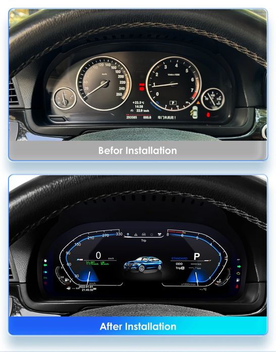 Ceasuri digitale Bmw F01,F02,F06,F07,F10,F11,F12,F13,F25X3,F26X4,F15